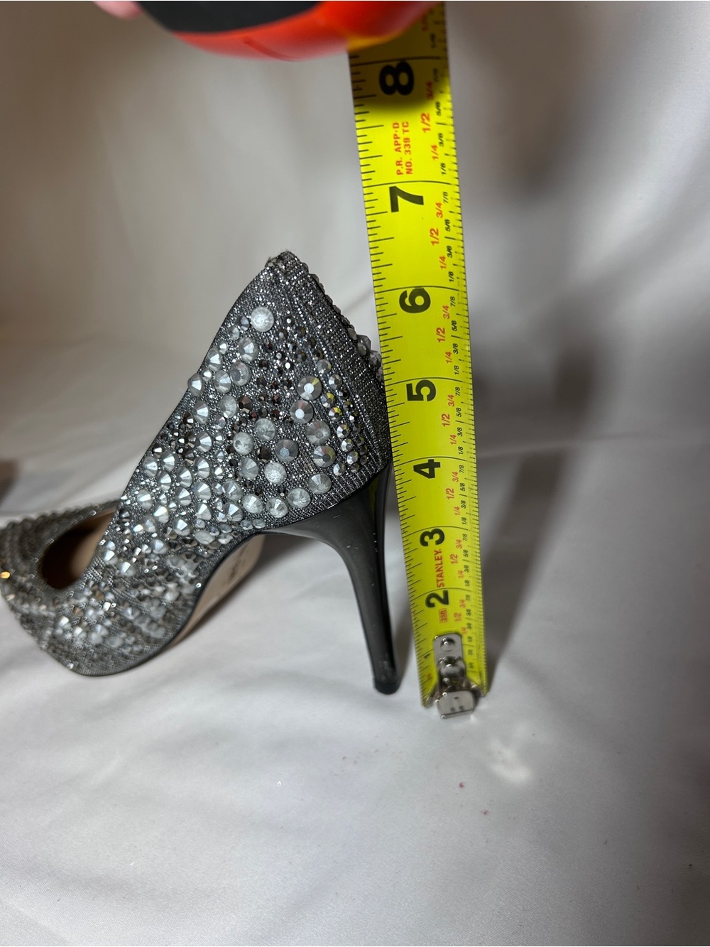 Gianni Bini Rhinestone Pointed Toe Stiletto Heels Glam Evening Pumps - Picture 14 of 14